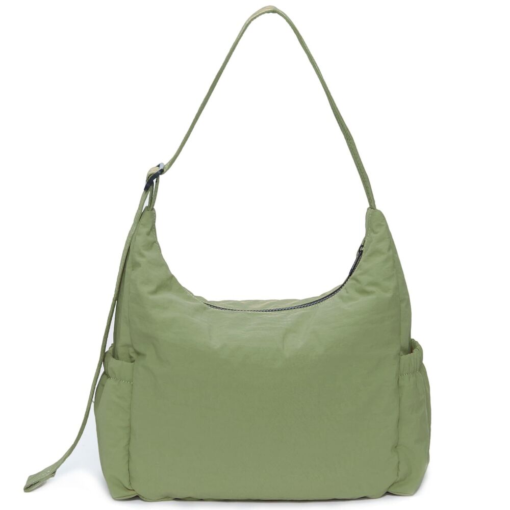1849 Nylon Crossbody Bags Large Hobo Bag Green Designer Slouchy Purse